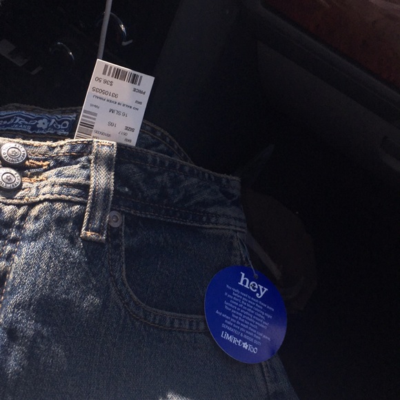 Girl Sz7&16 Limited Too Hipster Flare Bell Jean - Picture 5 of 7